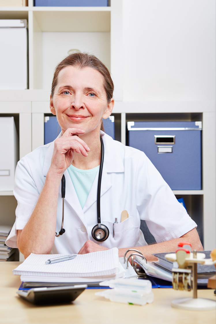 Portrait of Senior Doctor in Office